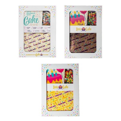 Send a greeting card that turns into a celebration cake in minutes